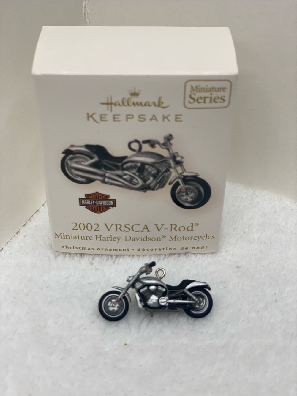 Hallmark Keepsake 2002 VRSCA V ROD Miniature Harley-Davidson Christmas Ornament